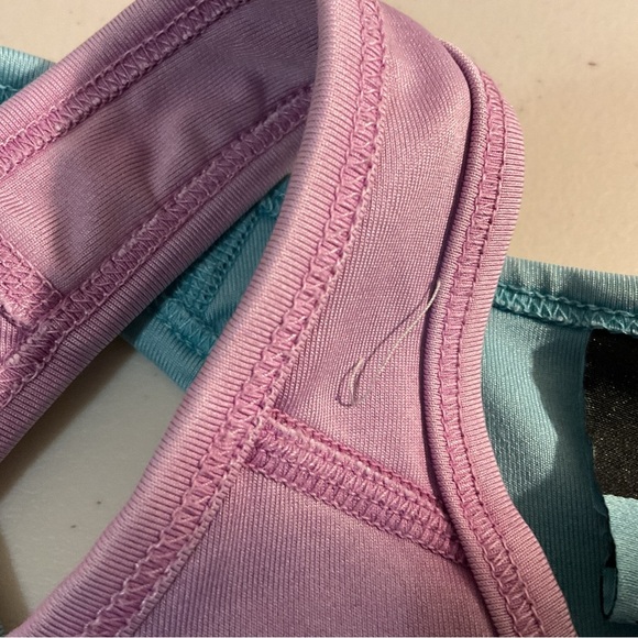 Nike Dri-FIT Pink and Teal Sports Bras Set of 2 - Picture 9 of 11